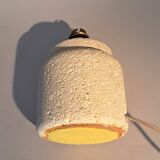 1960 travertine bedside lamp