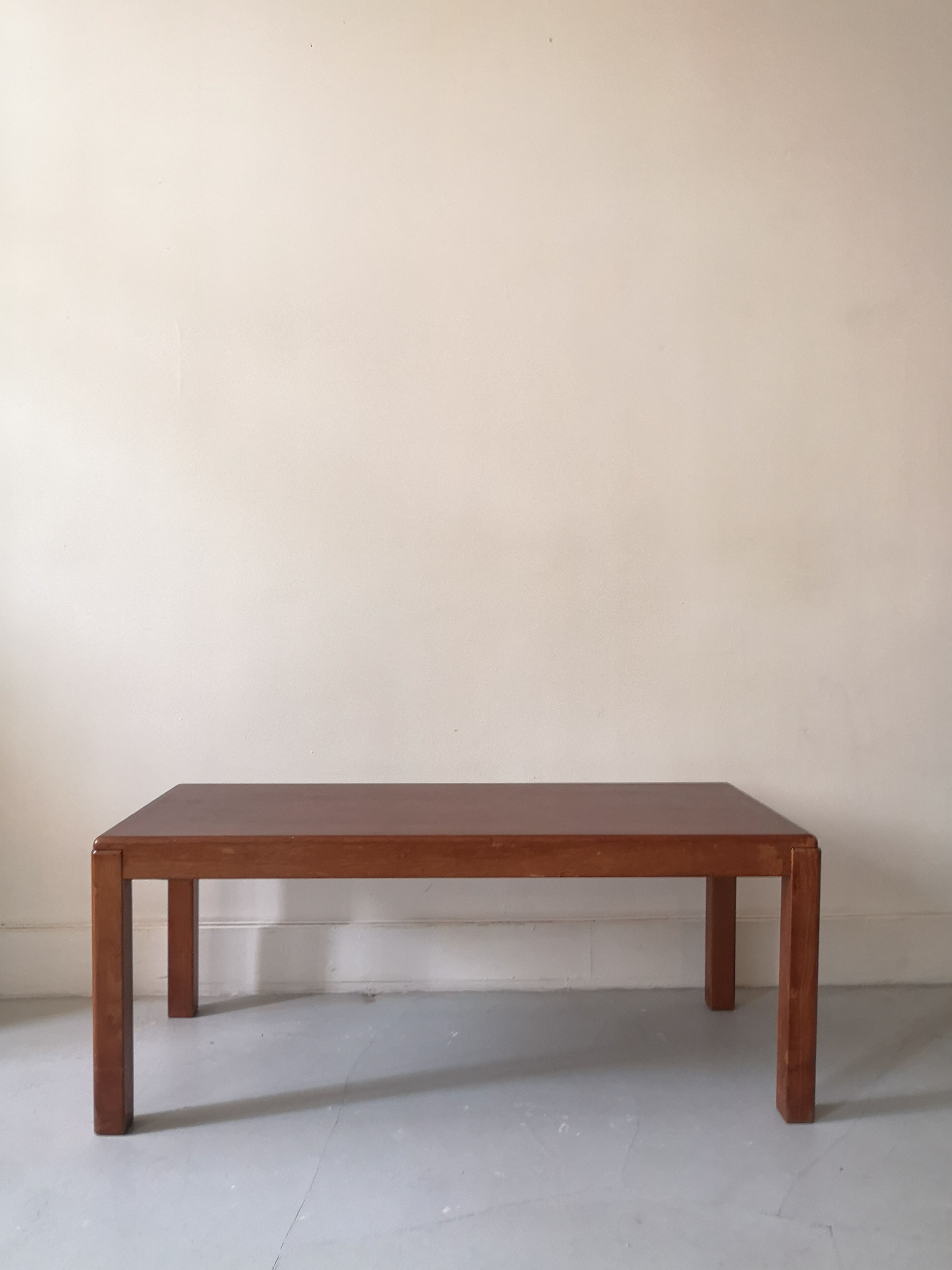 Large Scandinavian teak coffee table, 1970
