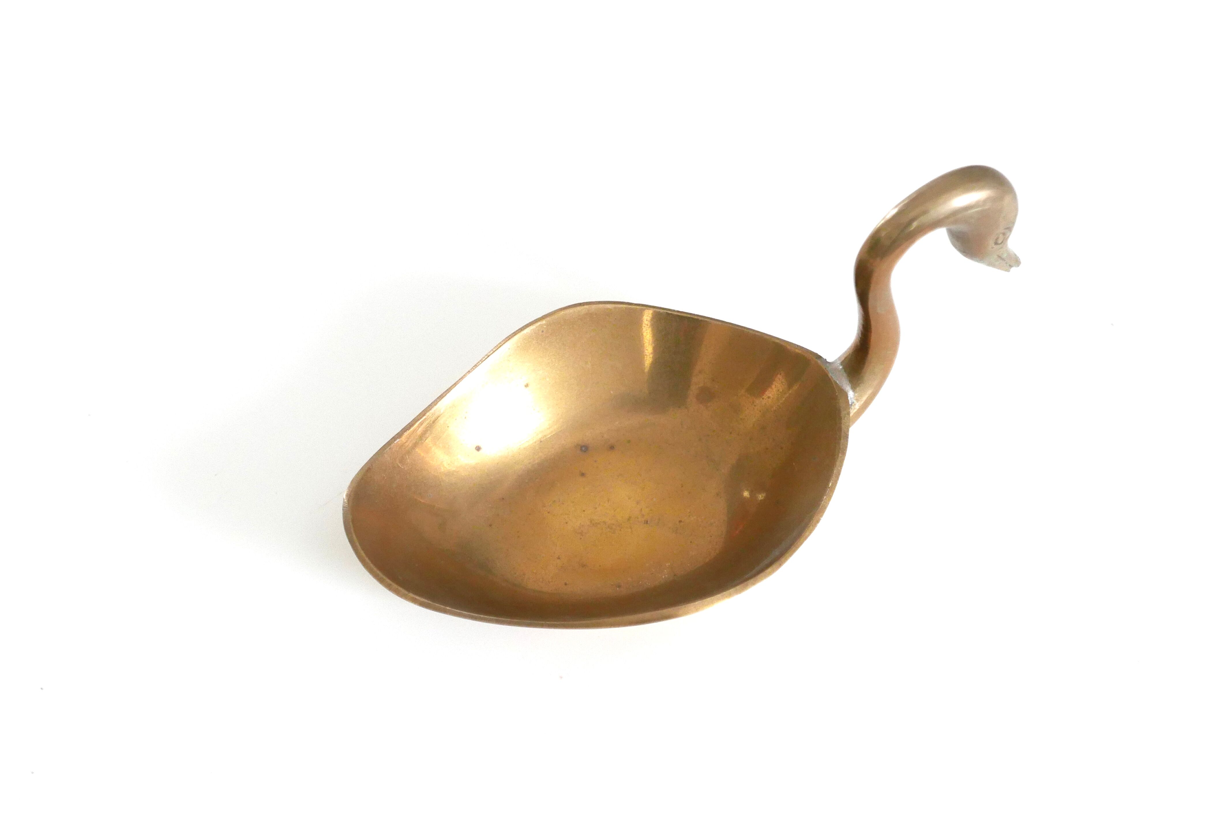 Brass “swan” pocket tray, 1960s