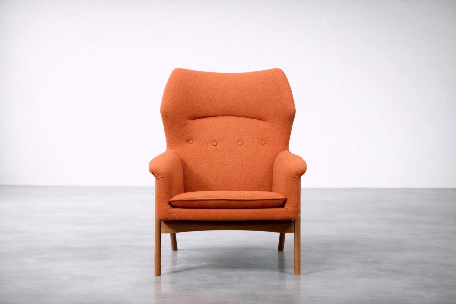 Vintage Mid-Century Elm Wing Master Chair by Thorbjörn Afdal for Bruksbo