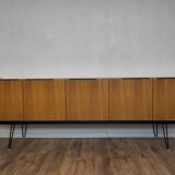 Scandinavian teak and metal sideboard