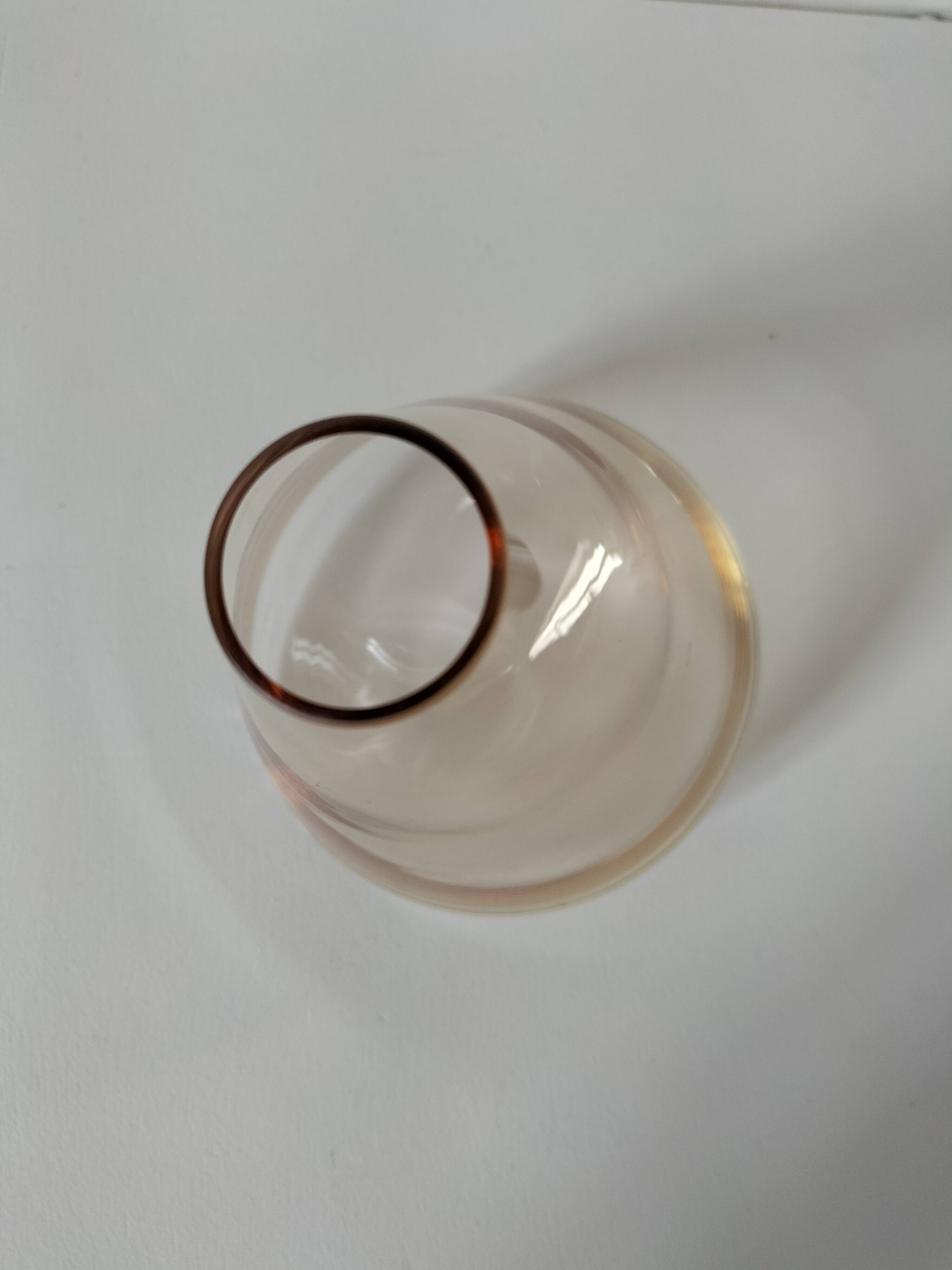 Amber fairy vase by Guy Degrenne