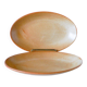 Pair of small oval dishes in stoneware, 1970
