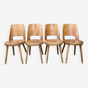 Set of 4 Baumann bistro chairs Mondor model