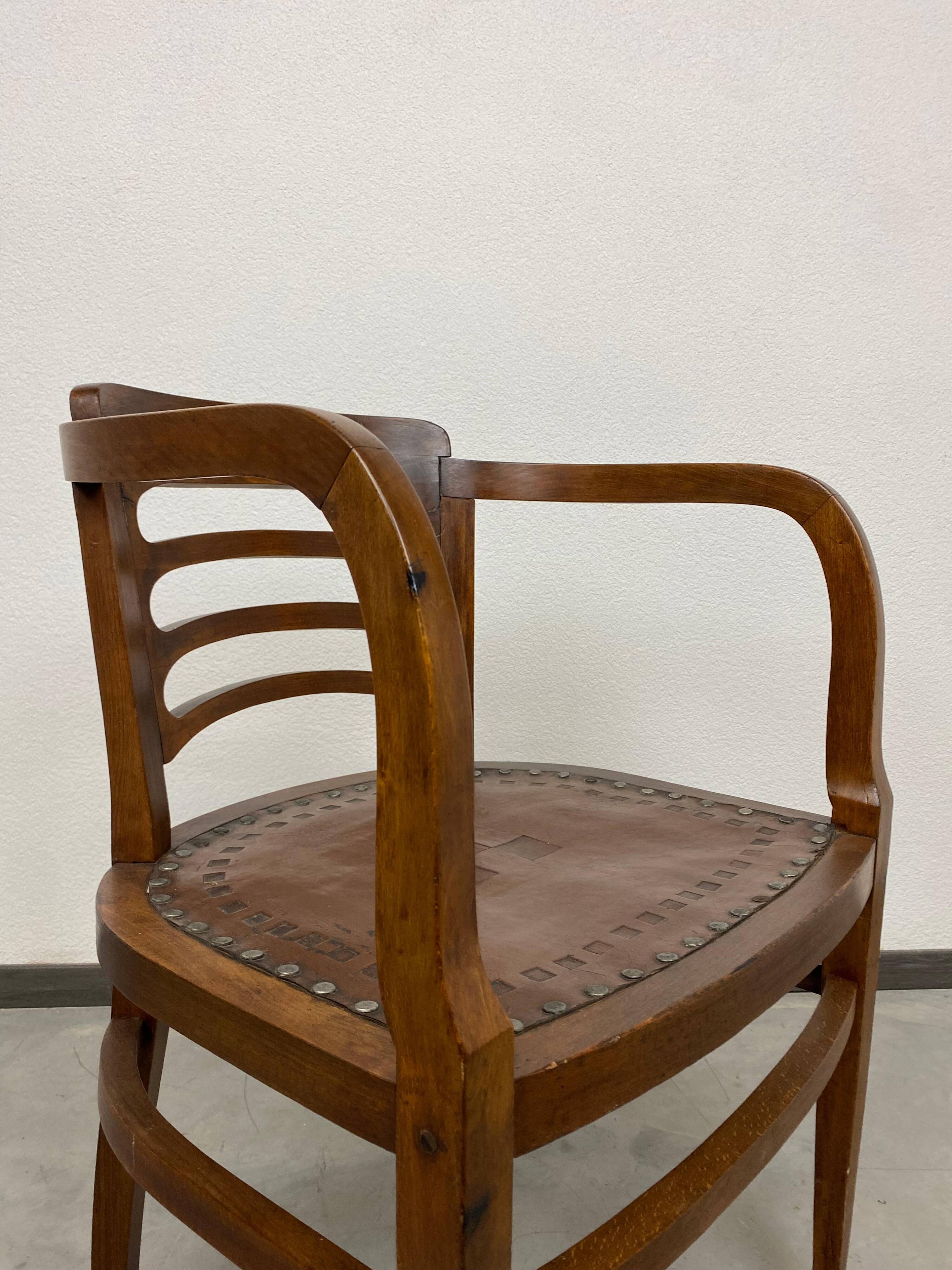 Fauteuil de bureau Sécession par Joseph Maria Olbrich