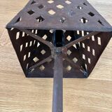 Openwork sheet metal lamp