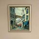 Original Swedish Oil on Canvas –“Market Alley” by B. Komino – Signed – Vintage & Framed –57 × 61 cm