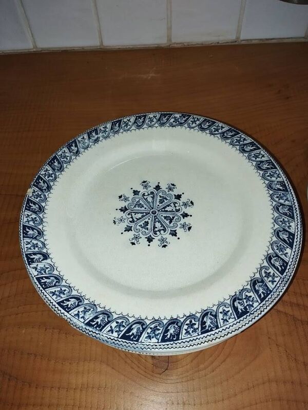 Service Vintage Salins “Henri II” – 8 Assiettes Plates & 5 Assiettes Creuse