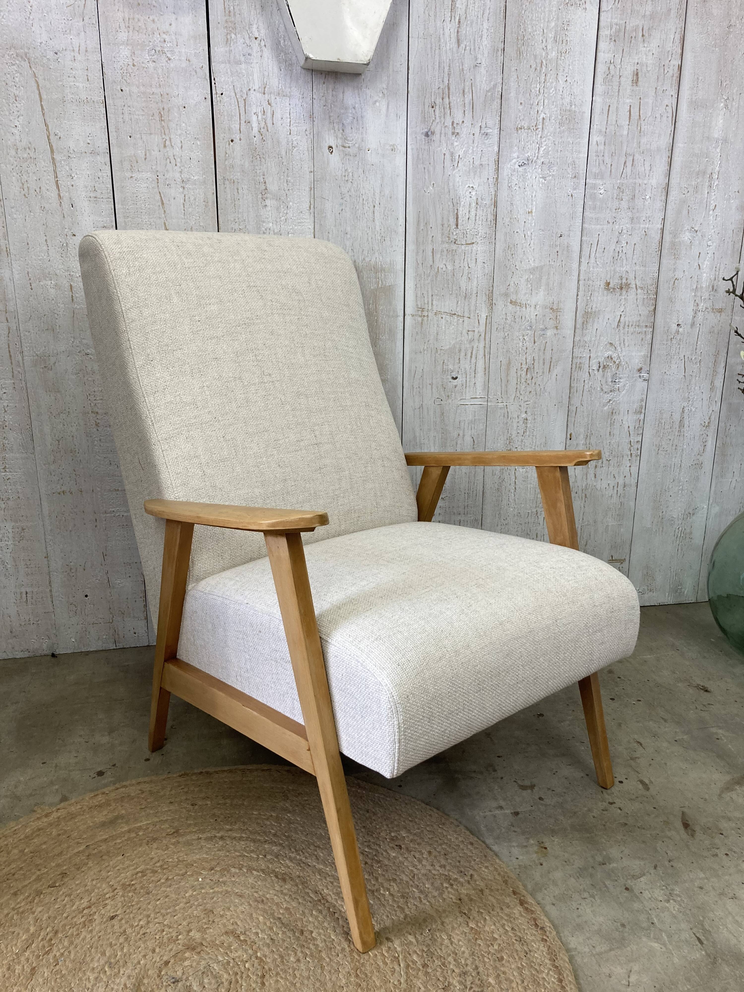 Restored vintage armchair