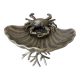 Crab & Shell aluminium centerpiece, France, 1980s