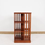 Revolving bookcase, rotating furniture (book mill), mahogany, three floors.