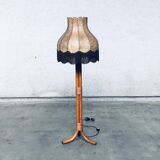 Vintage bamboo floor lamp, Italy, 1970s