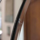 Vintage smoked bevelled mirror, in the style of Antonio Lupi, 70s.