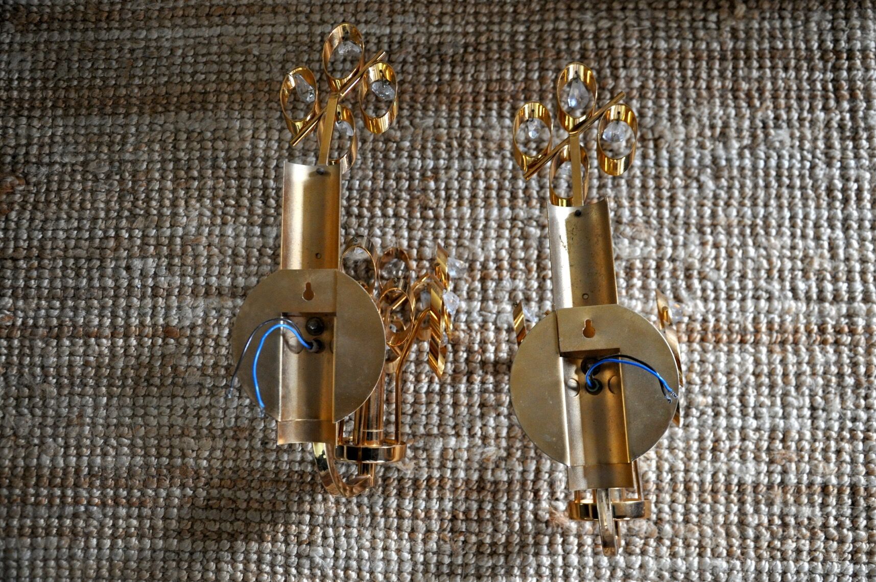 Pair of Palwa wall lamps by Ernest Palm, 1960, Spain