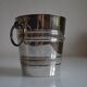 Vintage silver metal ice bucket