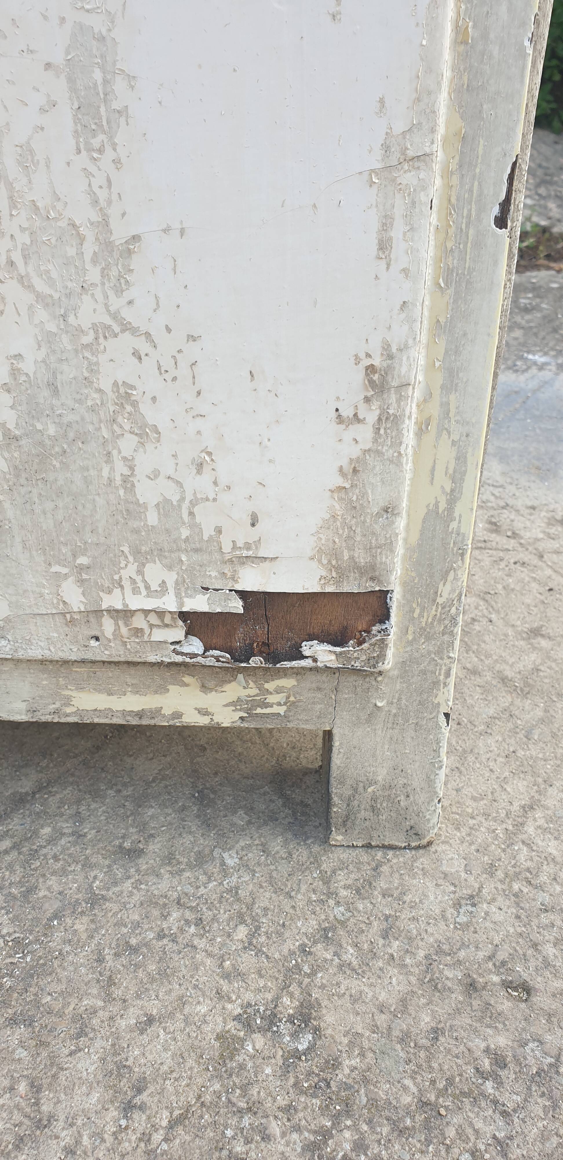 Vintage antique icebox