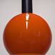 Orange opaline ball pendant light by Parscot, 1960s-70s