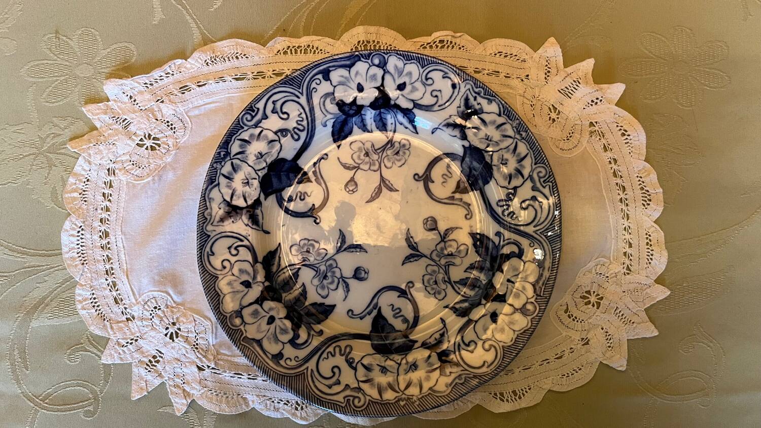 Lot de 4 assiettes  plates Creil Montereau vintage