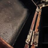 Old wooden kitchen storage box