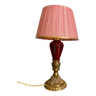 Lampe céramique, câble 2m tissu, abat-jour rubans