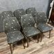 D'après Oswald Haerdtl : série de six chaises design 60's
