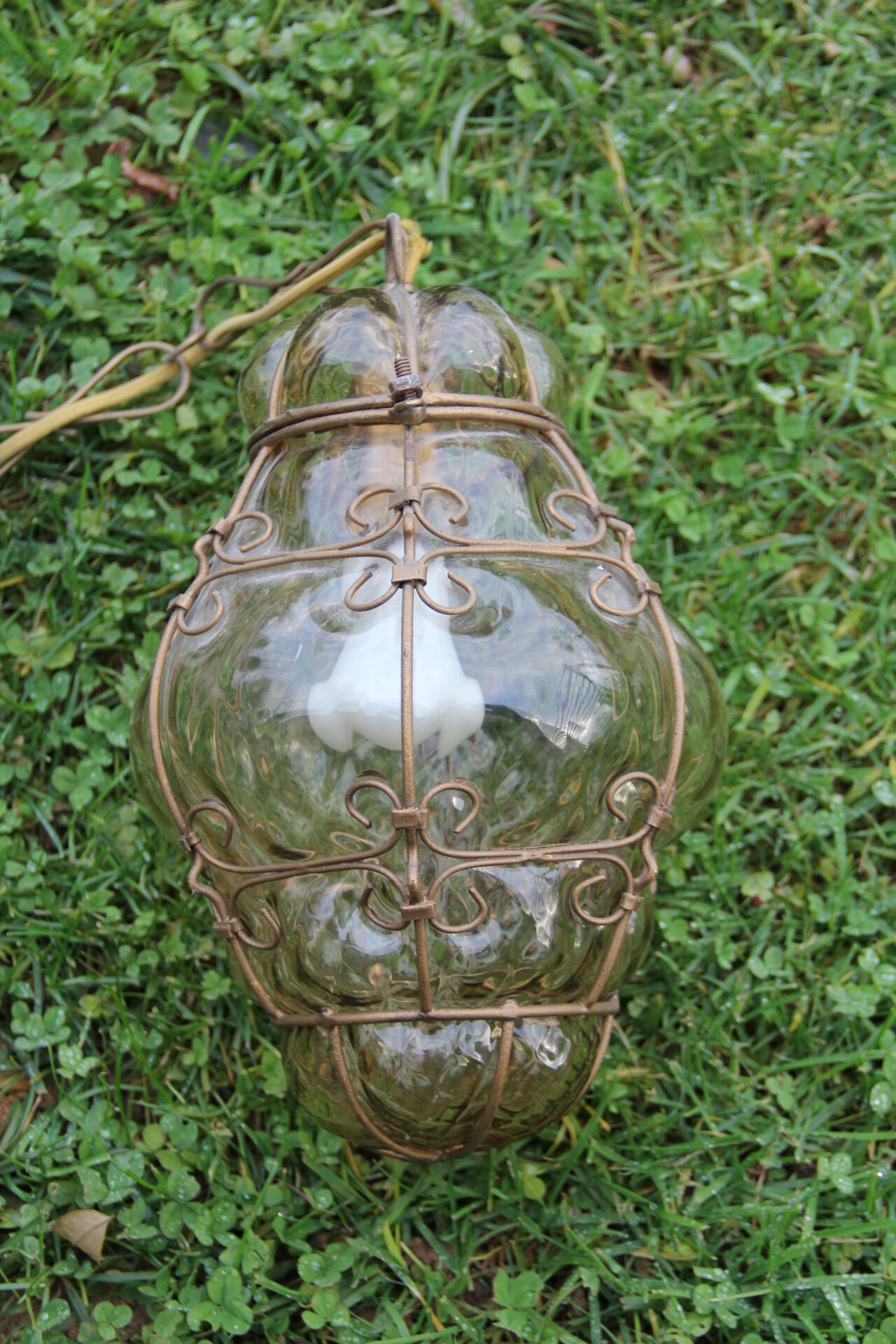 Lustre verre soufflé Murano