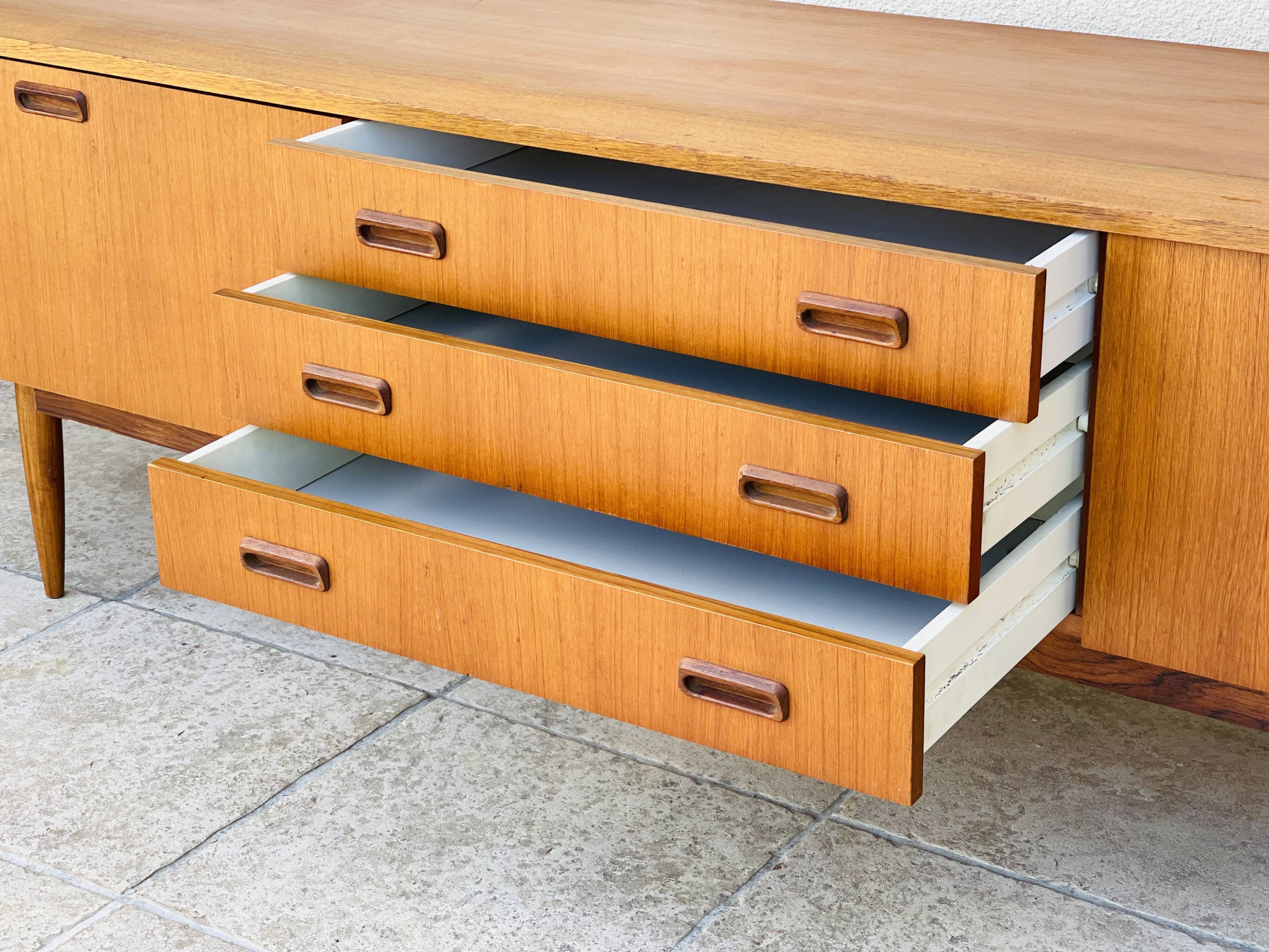 Scandinavian teak row