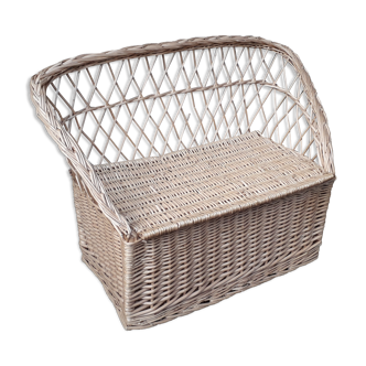 Rattan toy box