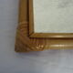 Mirror in bamboo and vintage rattan deco, 61x37 cm