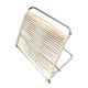 Torck - Vintage beach folder in chrome metal and white scoubidou