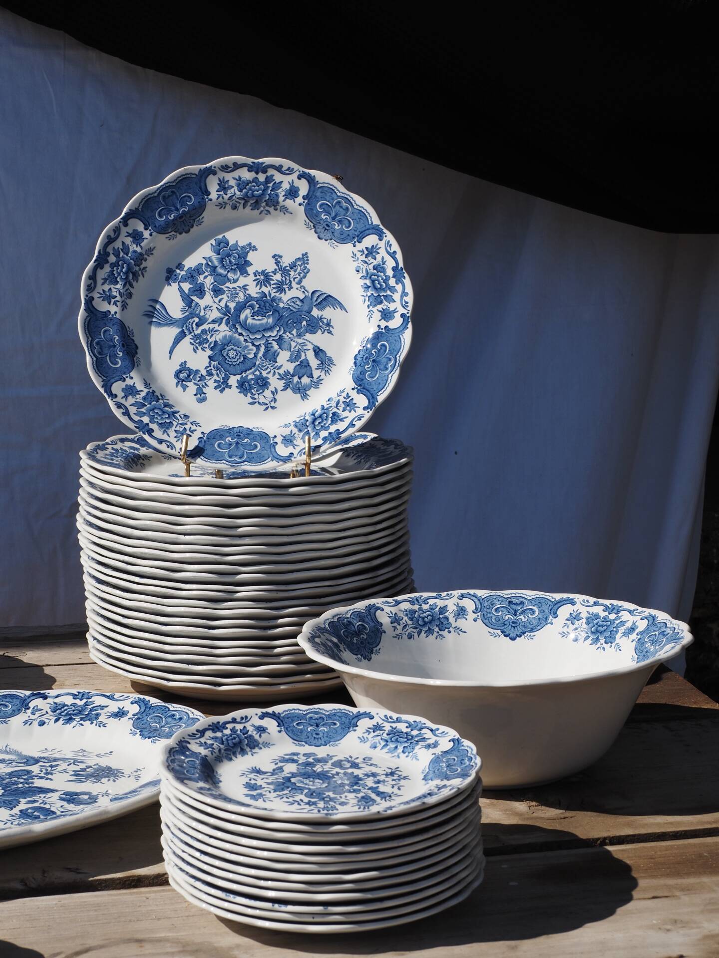 English porcelain service Ridway Staffordshire, 1980s