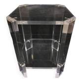 Vintage end of sofa by david lange, salsa bedside table