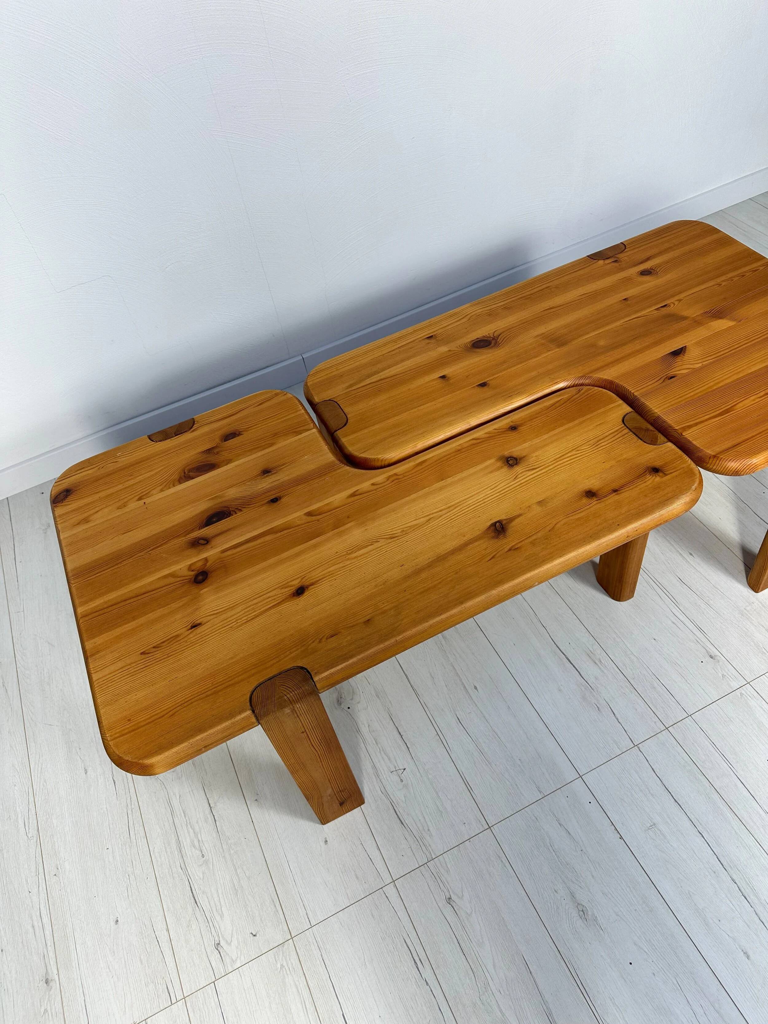 60s Set of 2 vintage Danish Pine Coffee Tables by Aksel Kjersgaard