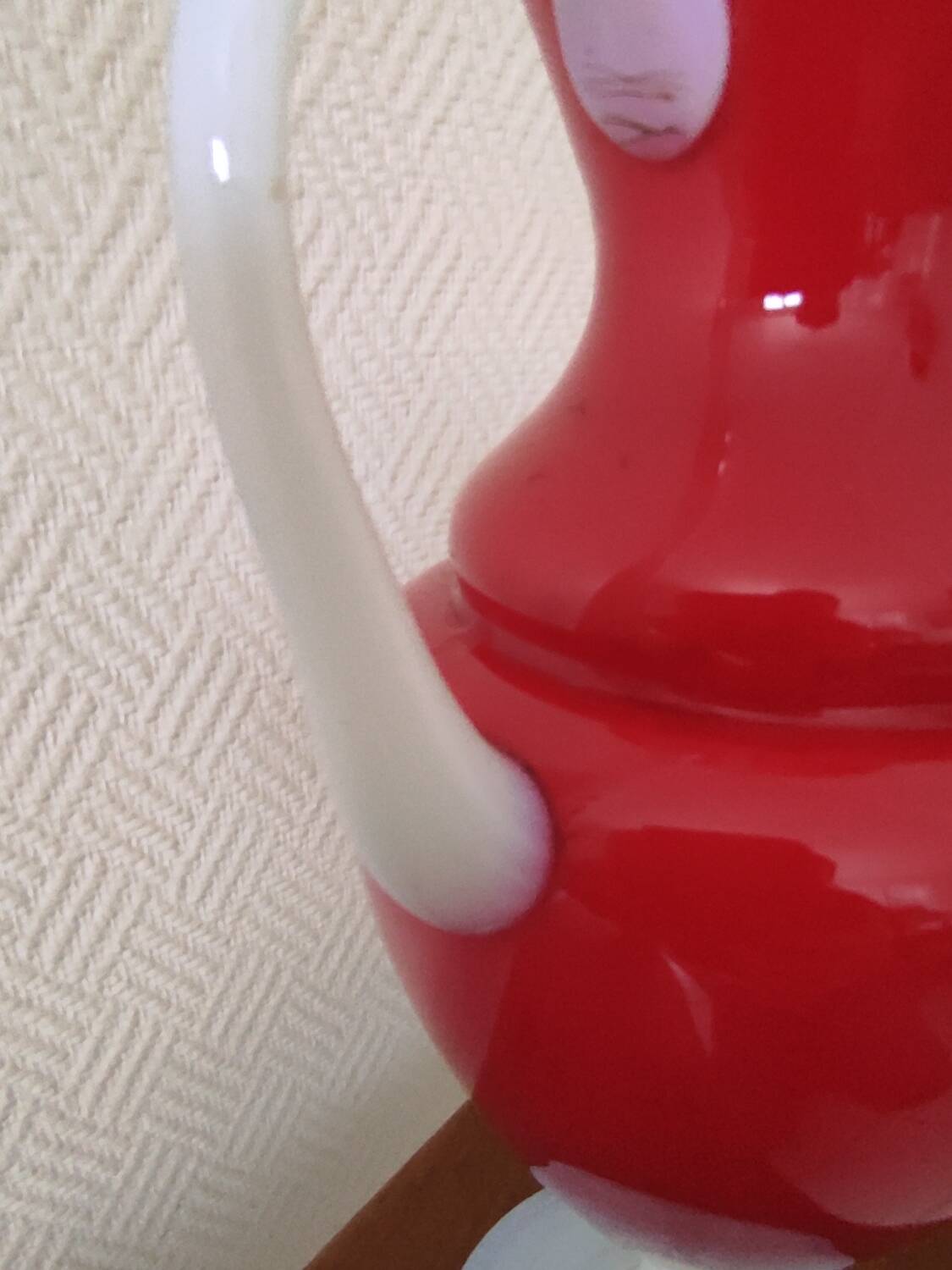Opaline glass vase