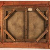 Prosper Ferey, large oil on canvas, “Shepherdess and her flock” mid-19th century