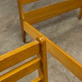 Pair of 1960 Scandinavian twin beds in solid beech