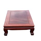 table in natural varnished quince wood