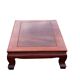 table in natural varnished quince wood