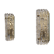 Pair of crystal and brass wall lamps by Carl Fagerlund for Orrefors