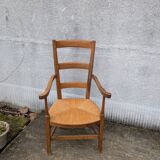 Straw armchair