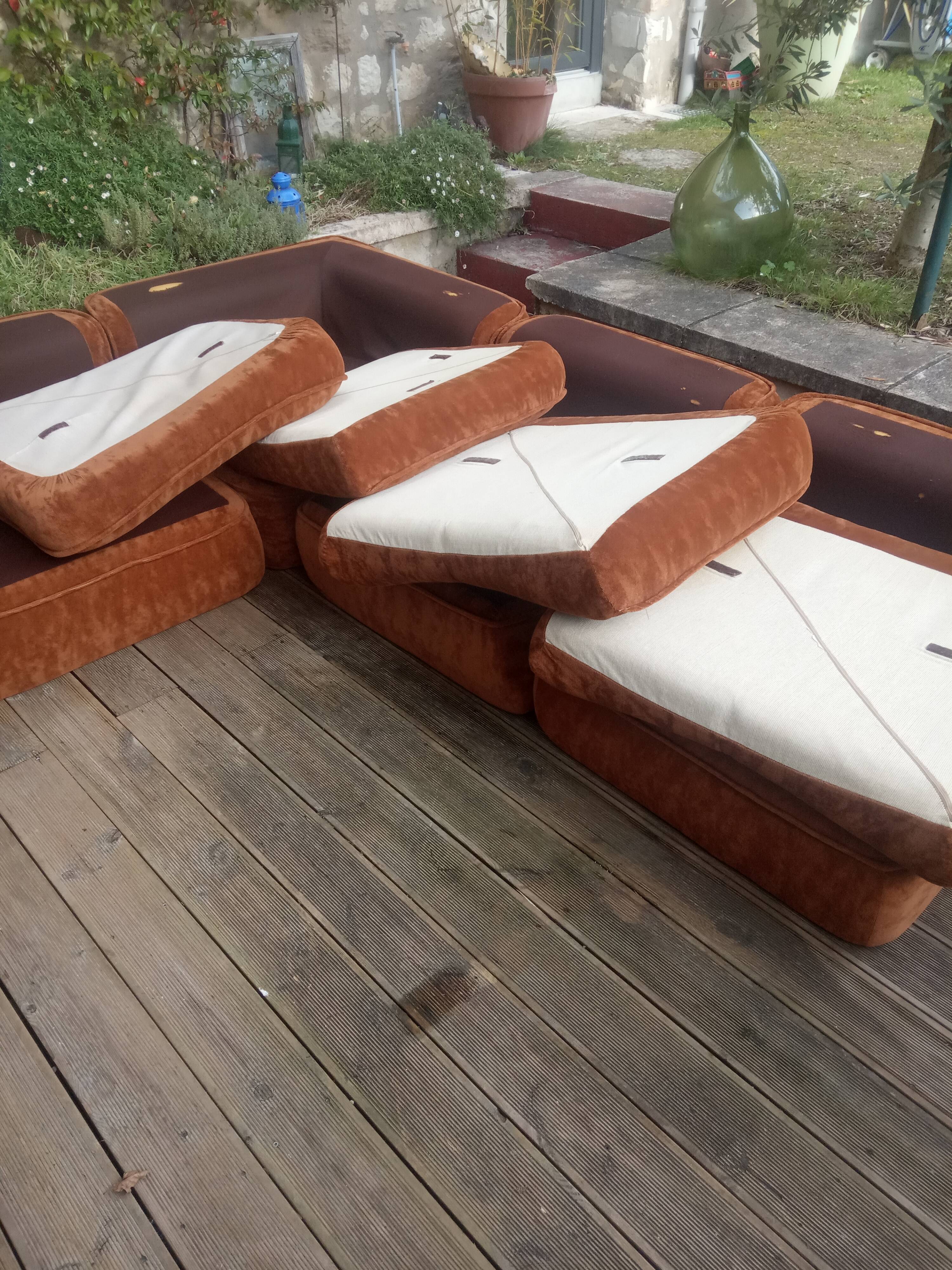 Vintage modular sofa 1970s