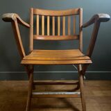 Folding armchair made in Italy stamped Reguitti