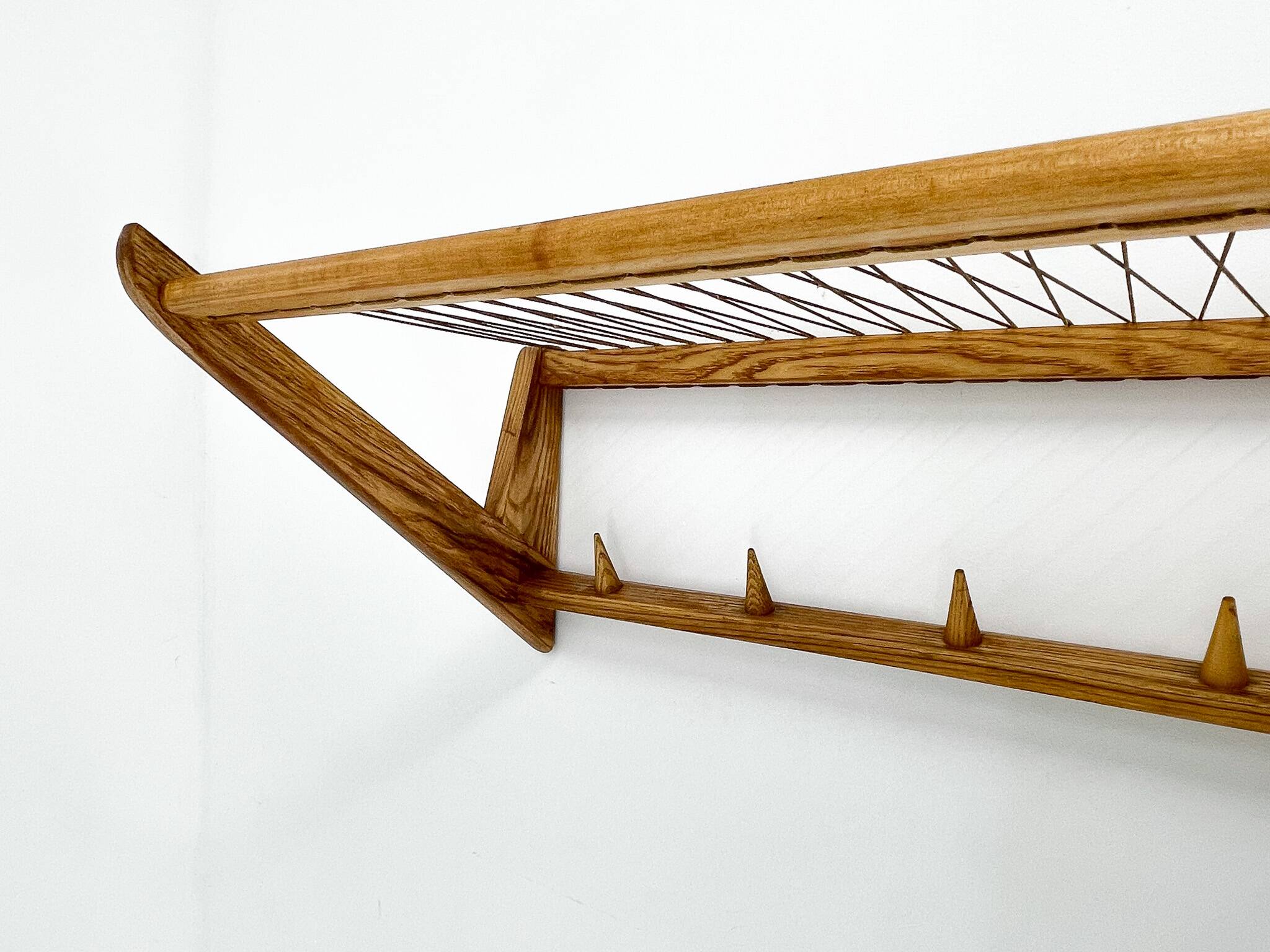 Mid-century Wooden Wall Hanger by ULUV, Czechoslovakia, 1960s