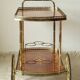 Desserte bar vintage in mahogany marquetry
