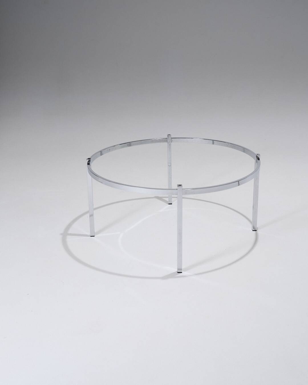 Round Onyx and Metal Coffee Table, 1960s