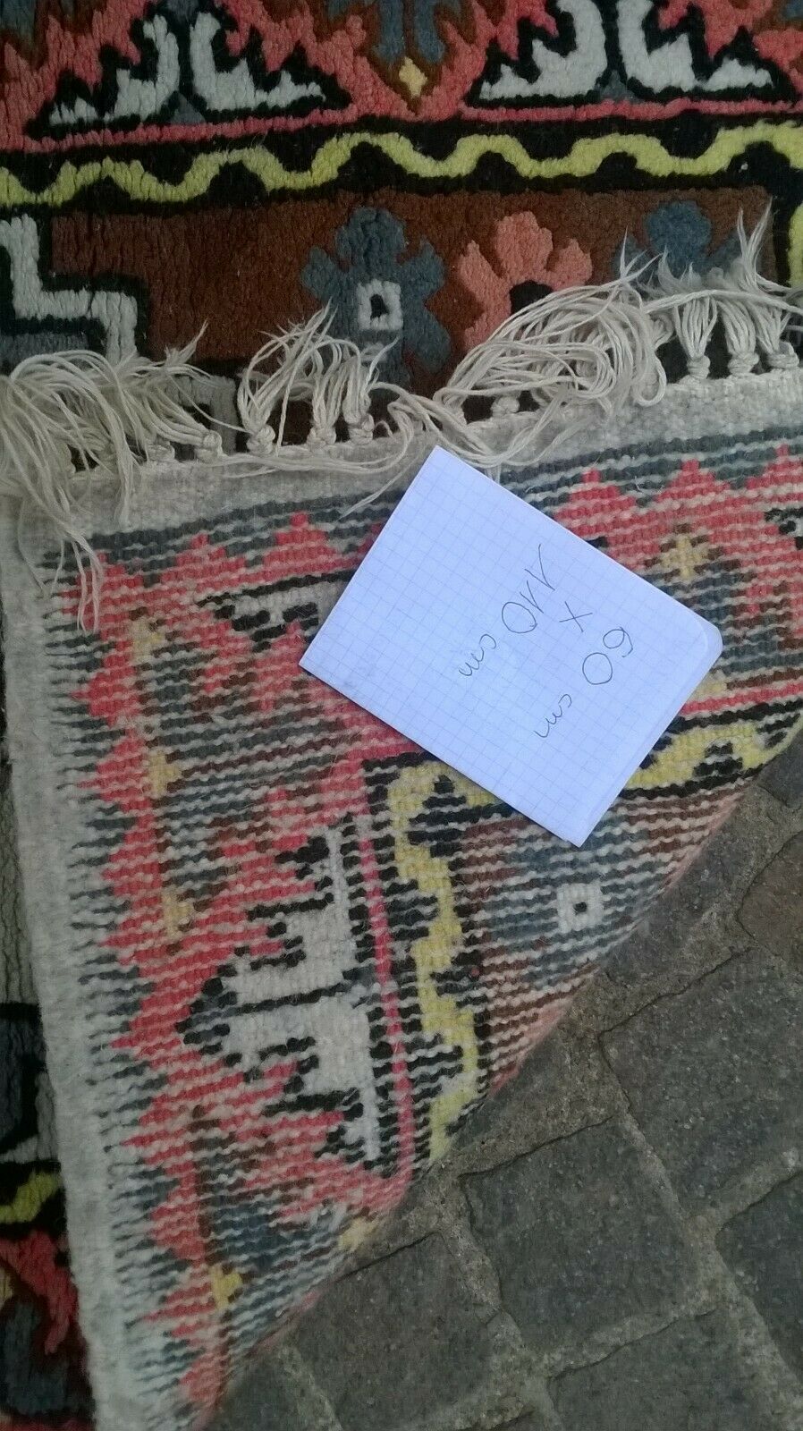 Pair of handmade carpets 60x110cm