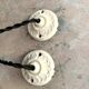 Paire de suspensions ou baladeuses Art Deco