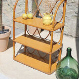 Etagère rotin vintage