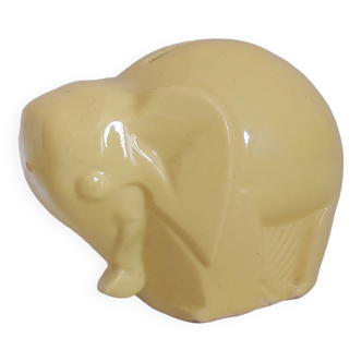 Elephant piggy bank vintage ceramic 50's