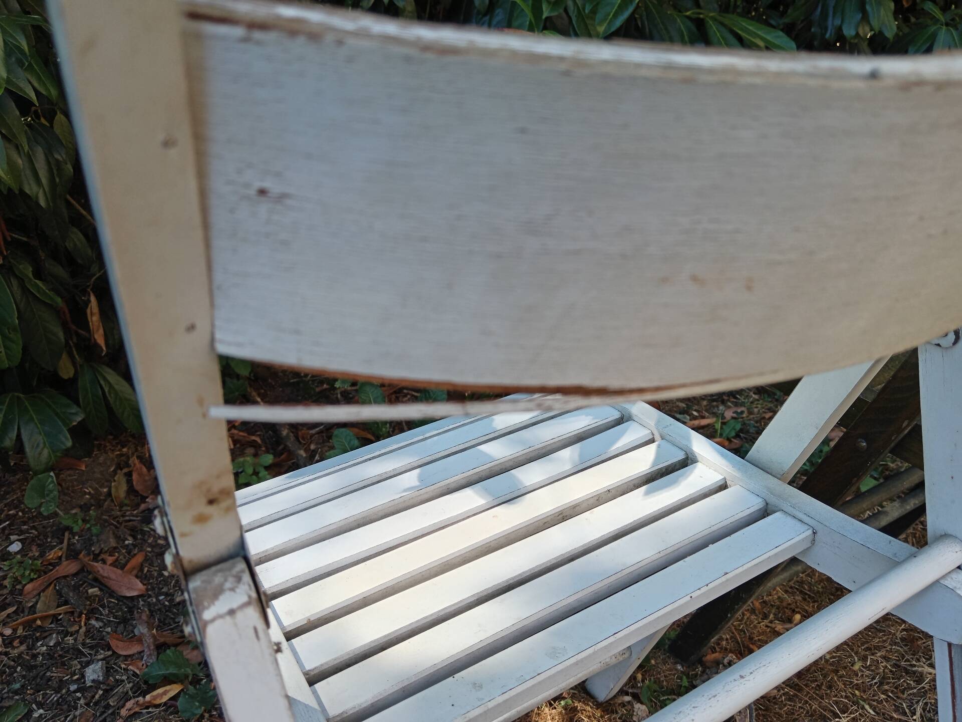 Vintage wooden folding chairs